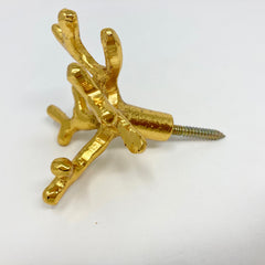 HOOK Metal Coral Wall Gold | Antique Brass | Copper | Silver | Black | Antique Pewter | Antique Copper