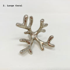 Silver Sealife Marine Nautical Metal Knob. Charming Coastal Decorative Hardware for Bathroom, Cupboards, Dresser, Cabinet, Chest of Drawers