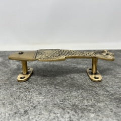 Brass Fish Antique Brass Handle. 100% Solid Brass, Unique Fish-Shaped Design for Cabinets, Drawers, & Furniture