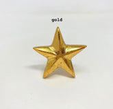 Star Knob in Iron Metal in Gold, Antique Copper or Silver. Drawer Pull decor drawer pull