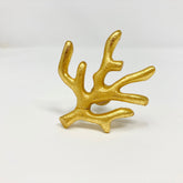 Gold Coral Tree Branch Knob Drawer Pull - Cabinet Dresser Chest of Drawers