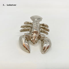 Silver Sealife Marine Nautical Metal Knob. Charming Coastal Decorative Hardware for Bathroom, Cupboards, Dresser, Cabinet, Chest of Drawers