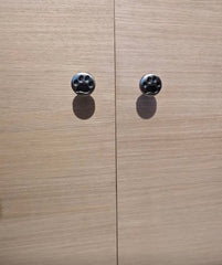 Antique Pewter Dog / Cat / Animal Paw Print Pet Knob for Cabinets, Drawers, & Furniture