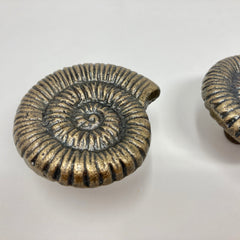 Antique Brass Shell Knob Metal Knob Drawer Pull Bathroom Cabinet Dresser