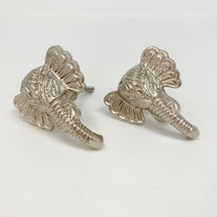 Silver Elephant Drawer Door Pull Knob Animal Handle Kitchen Cupboard Home