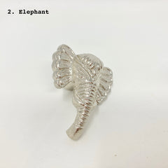 Silver Animal Metal Drawer Knob for Cabinets, Drawers, Cupboard Door Bedroom Kitchen & Furniture with a Whimsical Touch