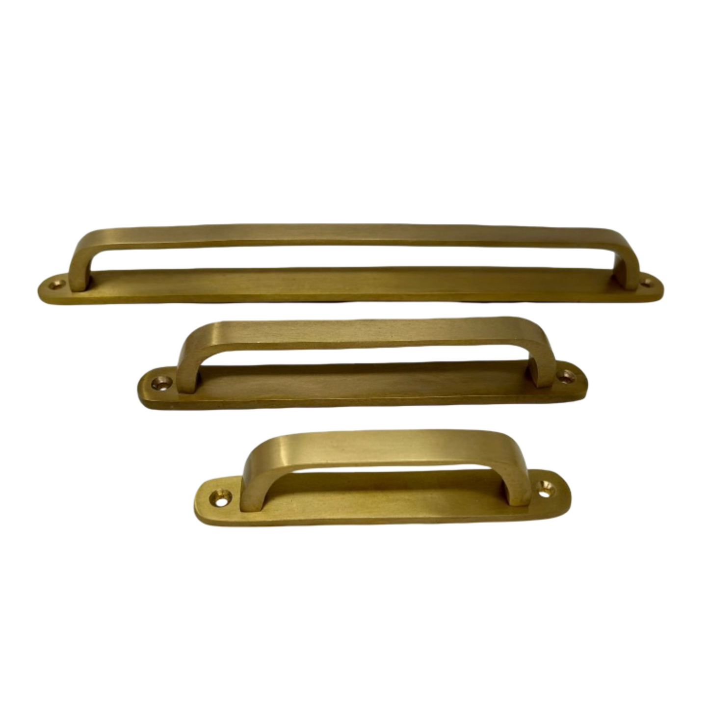 Unlacquered Brass Backplate Handle