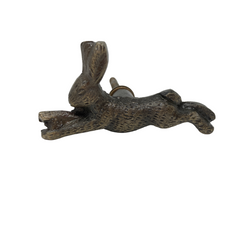 Running Rabbit Vintage Animal Knob