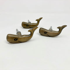 Antique Brass Whale Knob - Drawer Pull Door Pull Cabinet Cupboard Kitchen Bathroom Sealife Marine