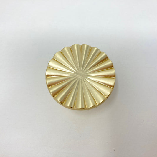 Brushed Gold Art Deco Pull Knob / Cup Handle | Kitchen Replacement Knob, Drawer Knob, Furniture Knob, Cabinet Knob, Kitchen Door Knob