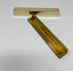 UNLACQUERED L Shaped Solid Brass Kitchen Drawer Handles | Drawer Pulls | 150mm | Polished | Kitchen | Replacement | Chest | Antique | 240mm