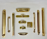 Polished Brass UNLACQUERED Cabinet Knobs and Handles | I00% Brass