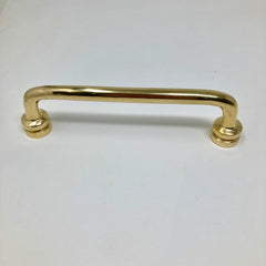 UNLACQUERED Polished Brass Reeded Handles | Backplates
