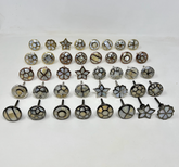 Mother of Pearl Brass Knob
