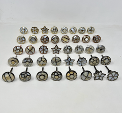 Mother of Pearl Brass Knob