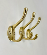 Double Solid Brass Elegant Classic Hook