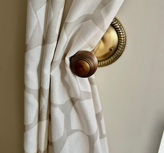 Beehive Antique Brass Curtain Hook