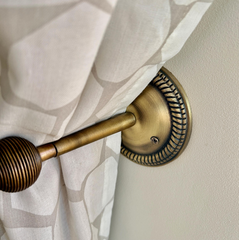 Beehive Antique Brass Curtain Hook