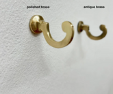 FLAT EDGE Solid Brass Hook