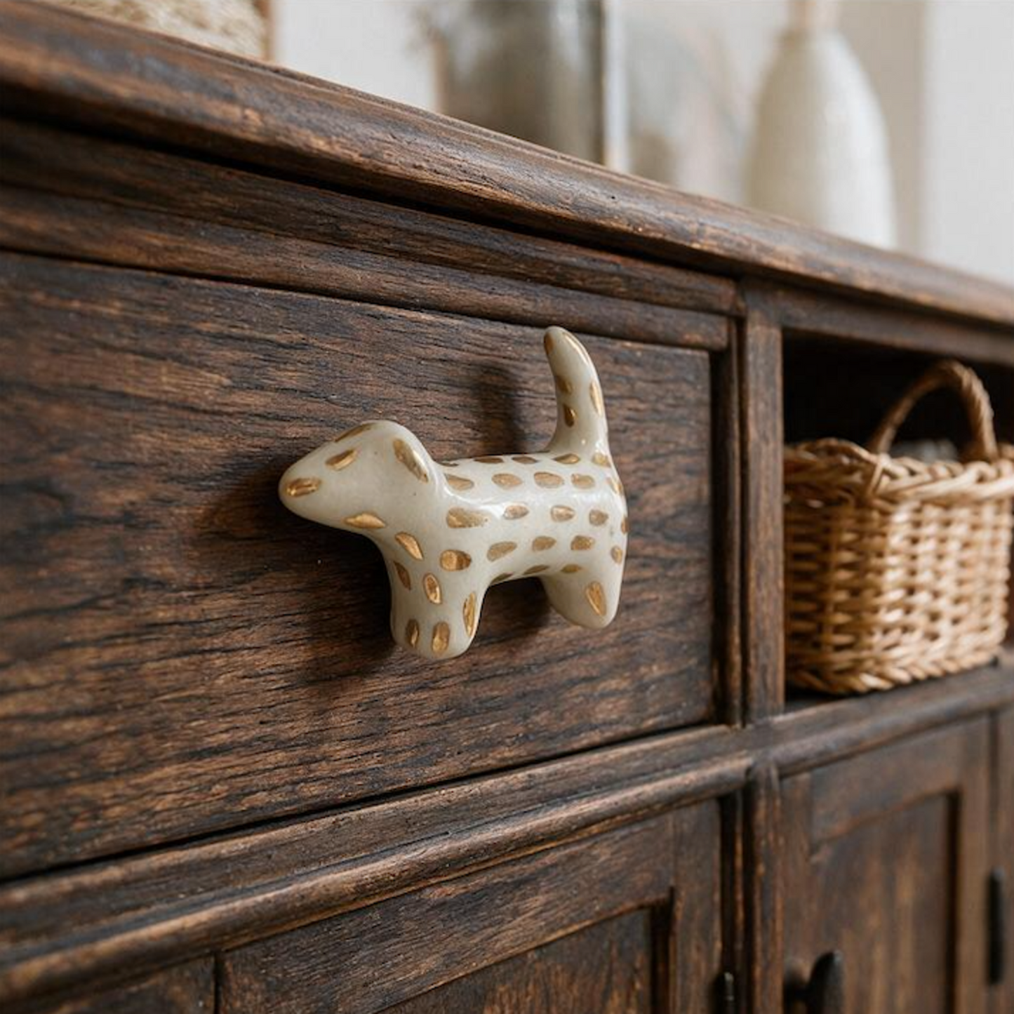 Spotted Dog Knob