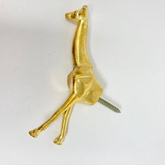 HOOKS Gold Safari Animal Iron Metal Drawer. Set of 6 or Individual