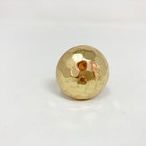 Hammered Gold Knob. Elegant, Textured Design in Rich Gold Finish for Cabinets, Drawers, & Furniture