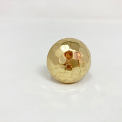 Hammered Gold Knob. Elegant, Textured Design in Rich Gold Finish for Cabinets, Drawers, & Furniture