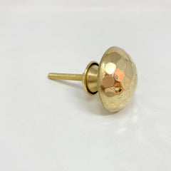 Hammered Gold Knob. Elegant, Textured Design in Rich Gold Finish for Cabinets, Drawers, & Furniture