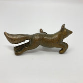 Antique Bronze Running Fox Knob. Detailed, Nature-Inspired Design in Vintage Bronze Finish for Cabinets, Drawers, & Furniture