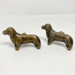Antique Dachshund Dog Knob. Unique Vintage-Inspired Drawer & Cabinet Hardware for Dog Lovers, Pet-Themed Home Décor