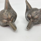 Antique Bronze Fox Head Knob. Intricate, Nature-Inspired Design in Vintage Bronze Finish for Cabinets, Drawers, & Furniture with a Charming, Rustic Touch