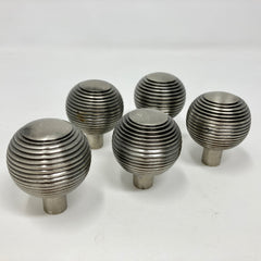 Beehive Knob in Antique Brass, Antique Pewter, and Antique Copper. Elegant Vintage-Inspired Hardware for Cabinets, Drawers, and Rustic Home Décor