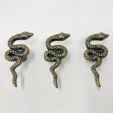Antique Bronze Snake Metal Knob. Intricate Vintage-Inspired Drawer & Cabinet Hardware