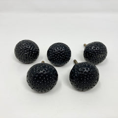 Black Hammered Knob & Cup Handle Set. Stylish, Durable Cabinet & Drawer, Kitchen Replacement Knob