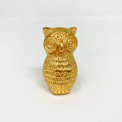 Gold Owl Metal Knob. Unique, Detailed Owl Design in Luxurious Gold Finish for Cabinets, Drawers, & Furniture with a Touch of Whimsy and Elegance