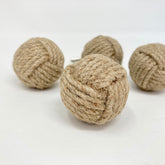 Rustic Jute Rope Knob. Natural, Eco-Friendly Design for Nursery Cabinets, Drawers, & Furniture with a Warm, Textured Touch
