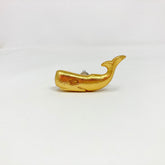 Gold Whale Metal Knob. Unique, Detailed Whale Design in Luxurious Gold Finish for Cabinets, Drawers, & Furniture with a Bold, Ocean-Inspired Touch