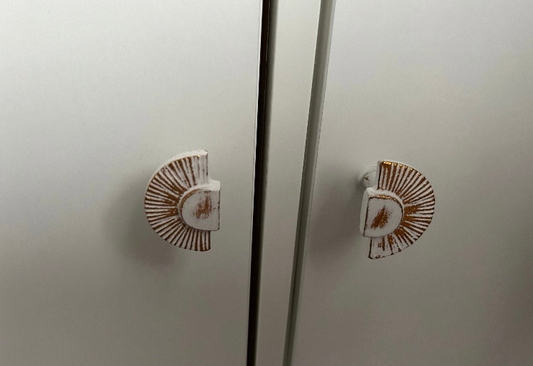 Washed Gold Half Fans