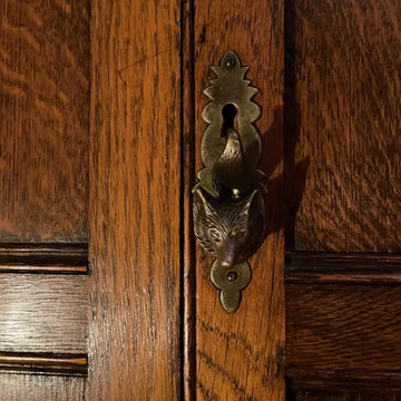 Our cute Antique Mr. Fox brings a playful element to your furniture.