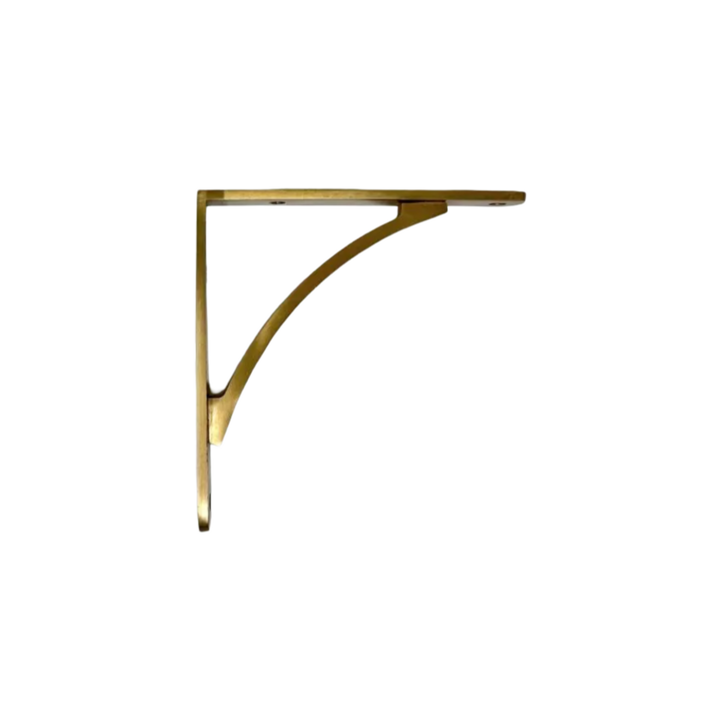 Unlacquered Elegant Solid Brass Shelf Bracket