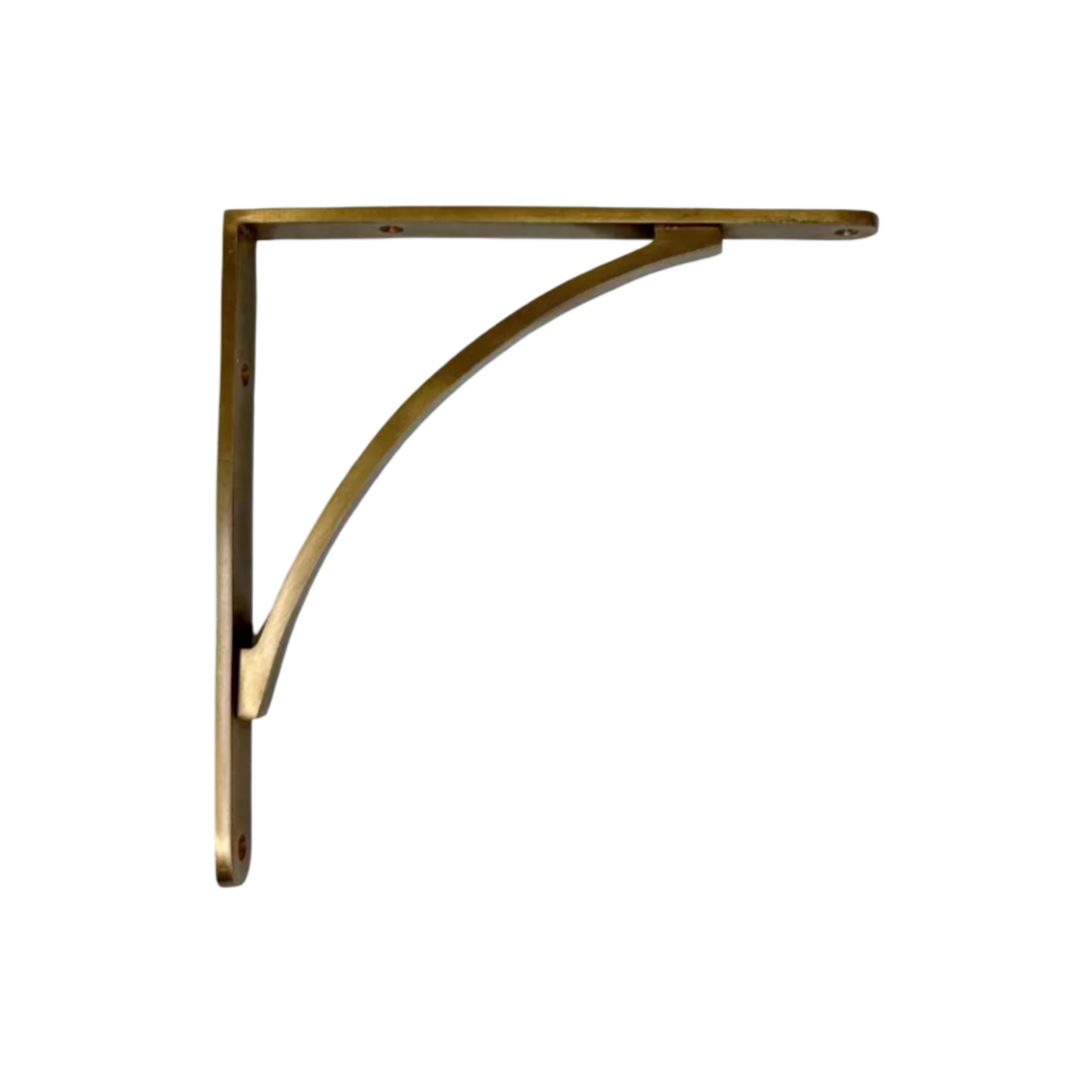 Unlacquered Elegant Solid Brass Shelf Bracket