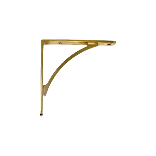 Unlacquered Elegant Solid Brass Shelf Bracket