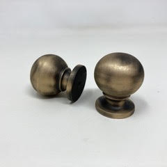 Solid Aged Brass Bubble Knob | Reed Handle Cabinet Knobs and Handles | I00% Brass | Kitchen Handle Replacement