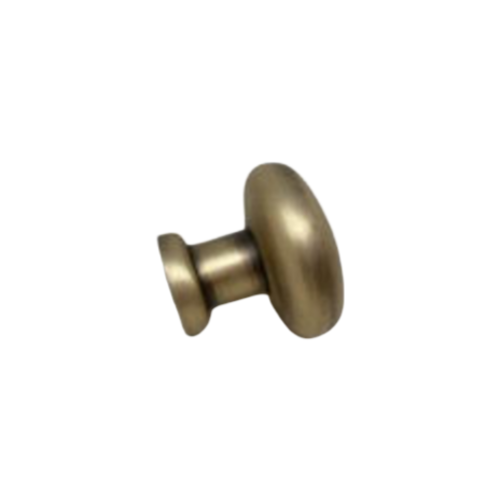 Lacquered Antique Brass Traditional Knob
