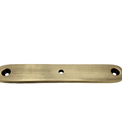 Lacquered Antique Brass Large Oval Backplate