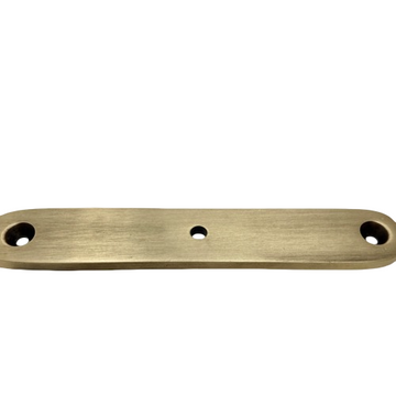 Lacquered Antique Brass Large Oval Backplate