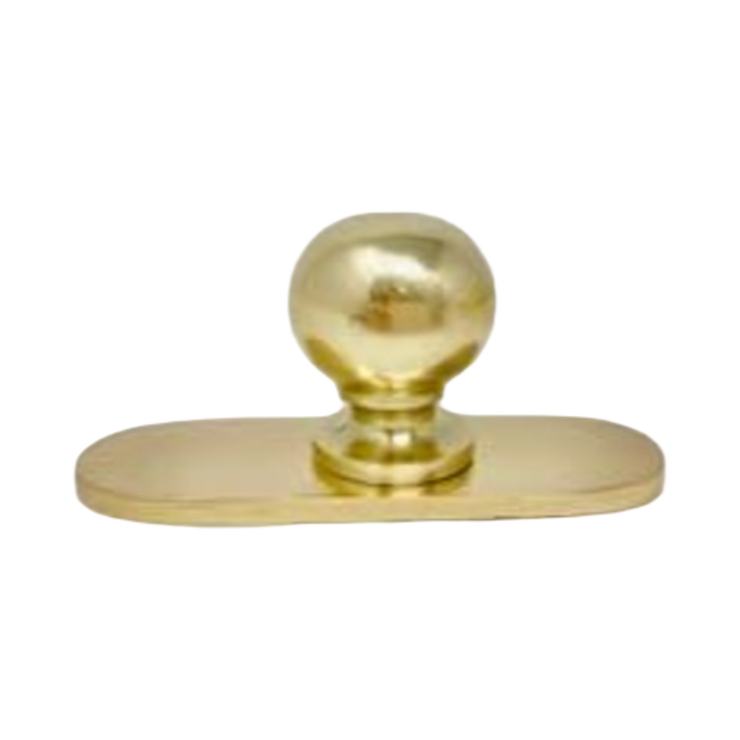 Lacquered Brass Small Oval Backplate