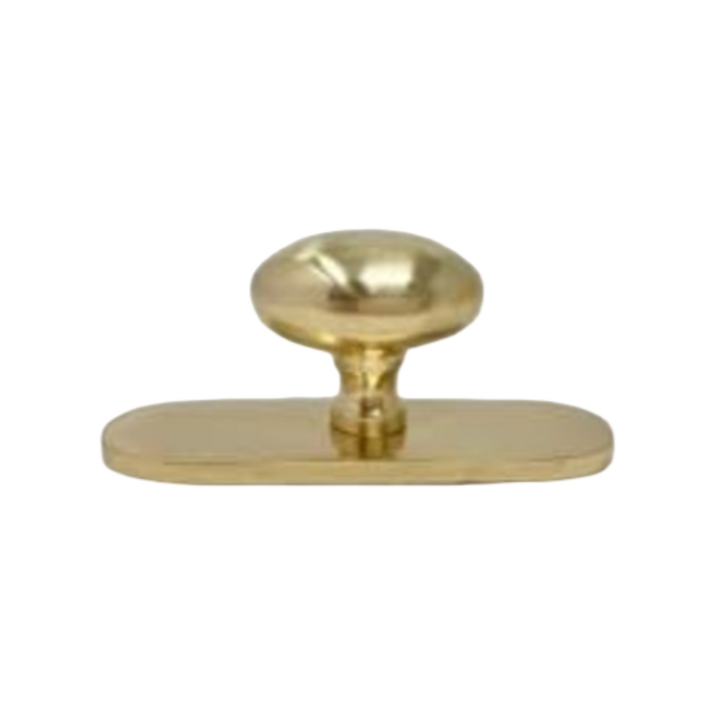 Lacquered Brass Small Oval Backplate