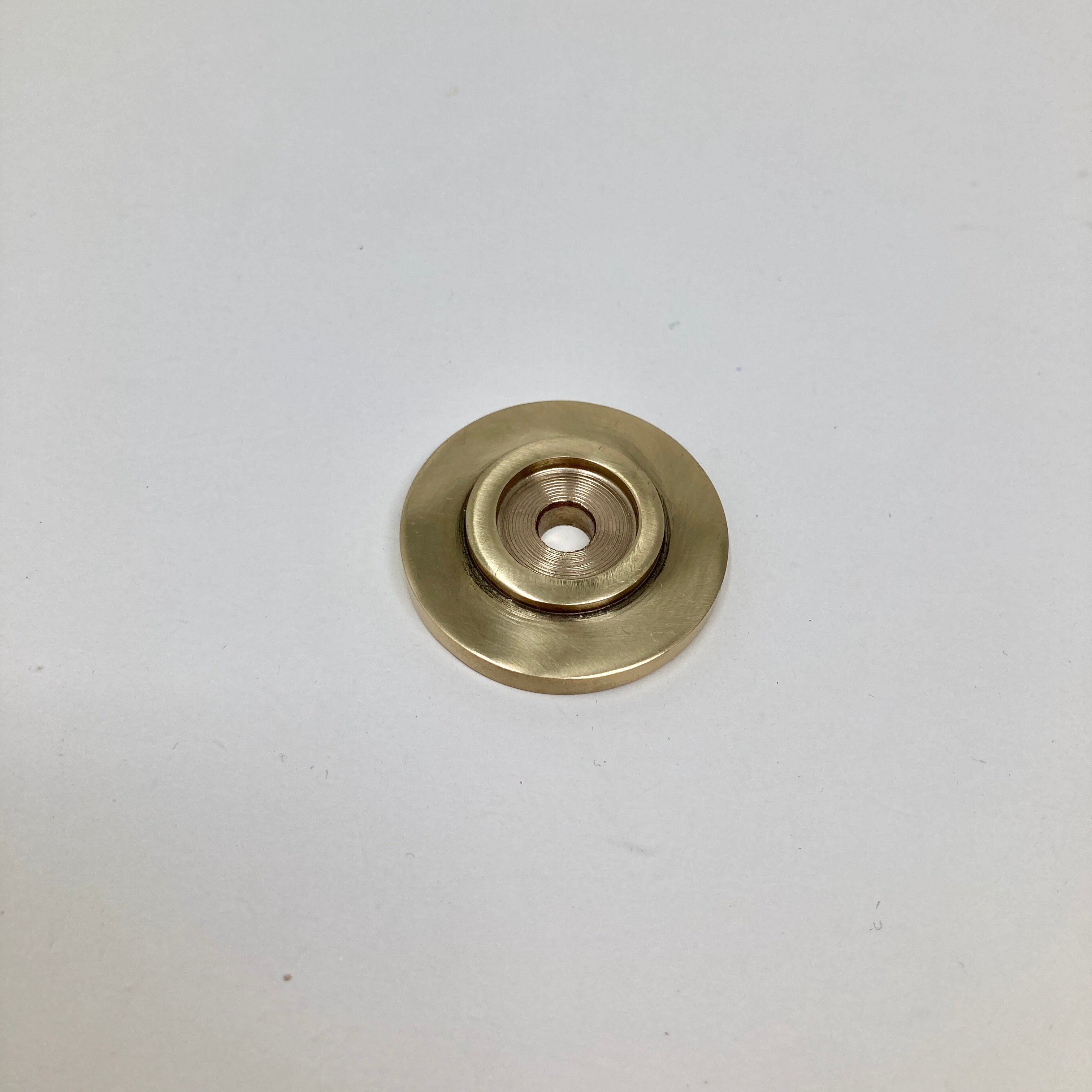 Flat Knob in Solid Polished Brass | 25mm and 30mm | Cabinet Knobs and Handles | I00% Brass | Kitchen Handle Replacement