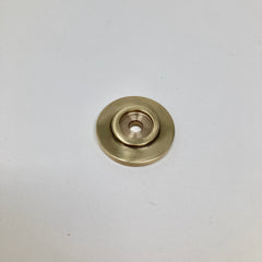 Flat Knob in Solid Polished Brass | 25mm and 30mm | Cabinet Knobs and Handles | I00% Brass | Kitchen Handle Replacement